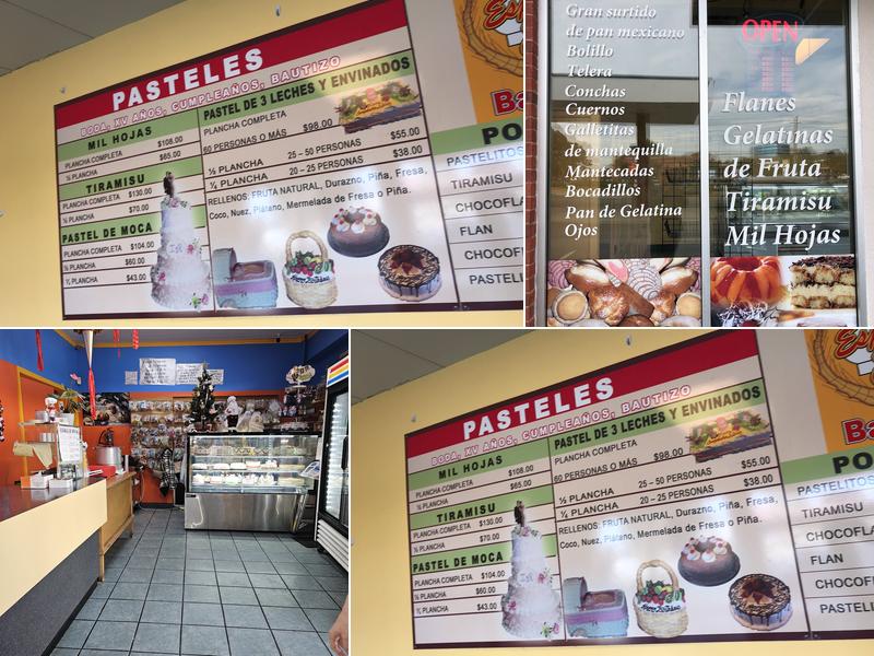 Espiga De Oro Bakery Menu