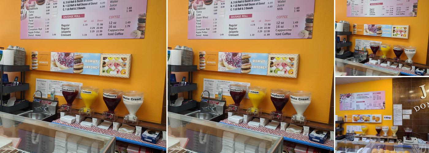 J & J Donuts Menu