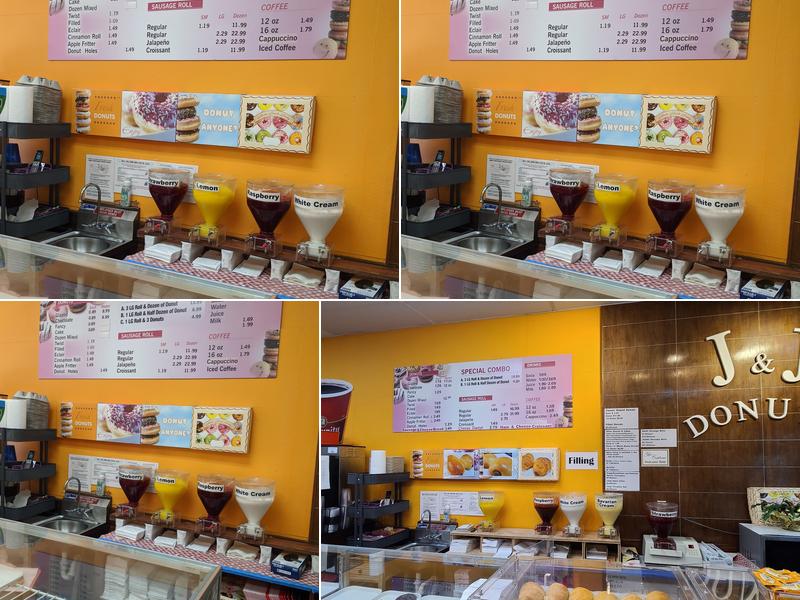 J & J Donuts Menu