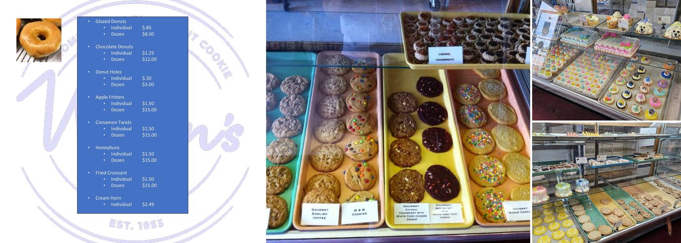 Wilson's Bakery Menu