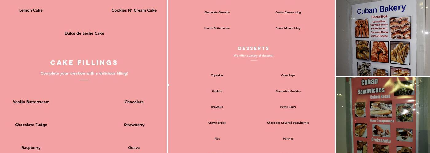 Custom Cakes by Liud Menu