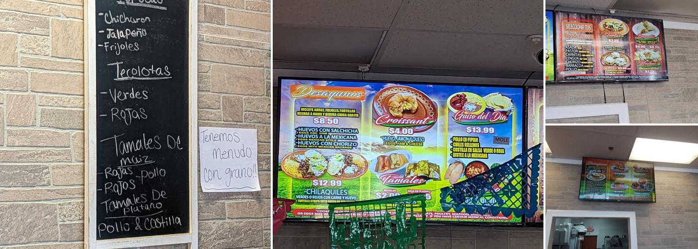 Salazar's Bakery Menu