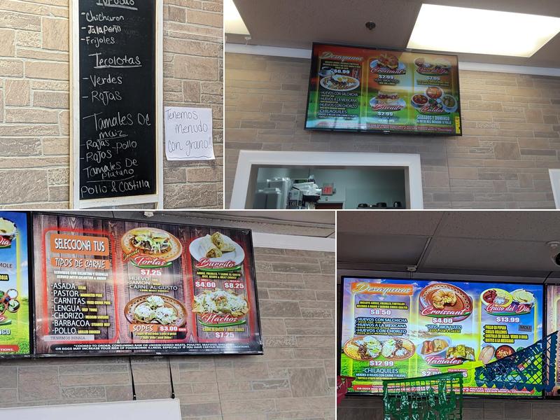 Salazar's Bakery Menu