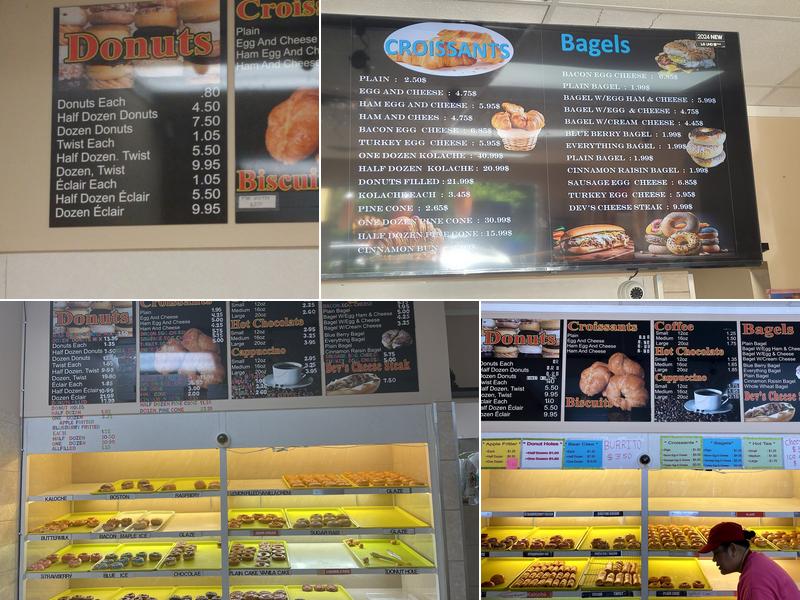 Dev's Donuts Menu