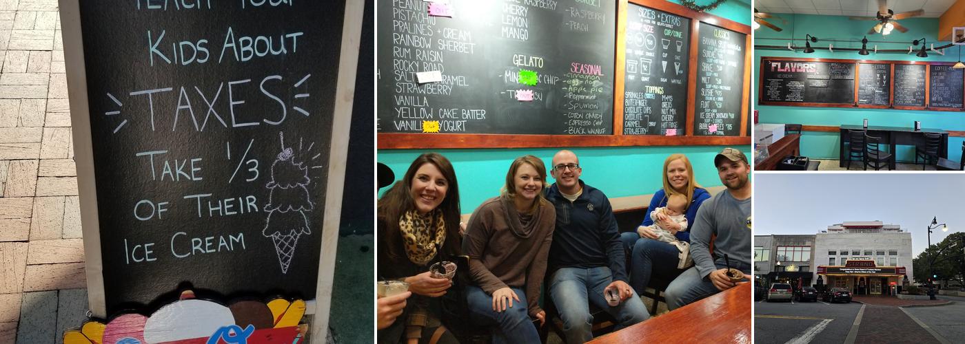 Sarah Jean's Ice Cream Menu