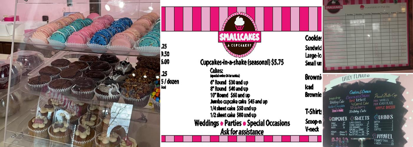 Smallcakes Cupcakery Menu