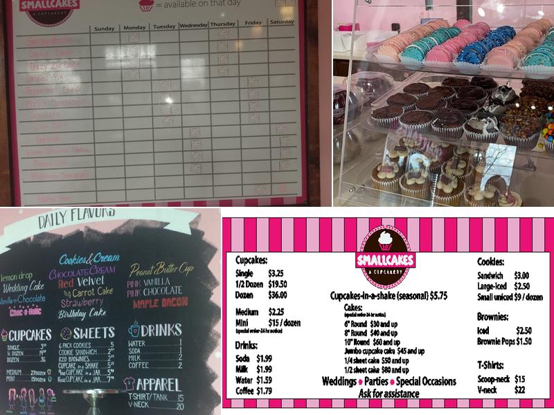 Smallcakes Cupcakery Menu