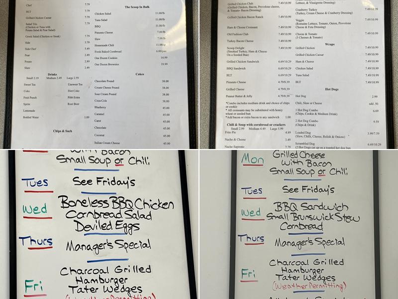 Scoop Ice Cream Parlor Menu