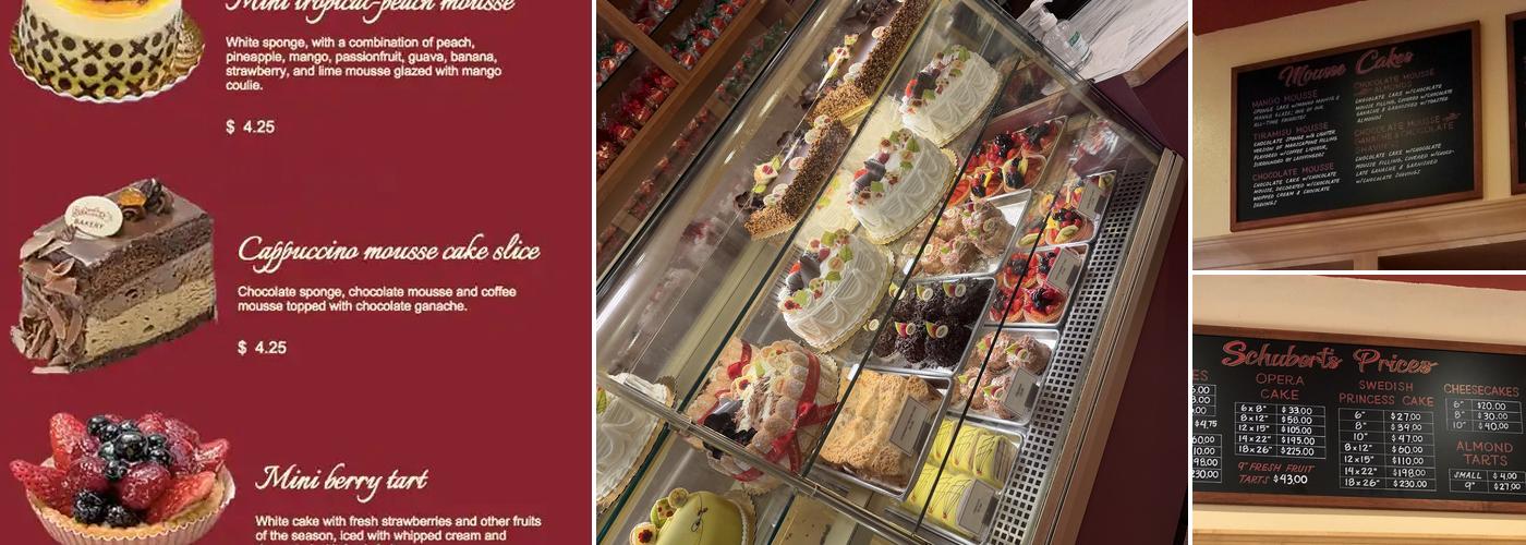 Schubert's Bakery Menu