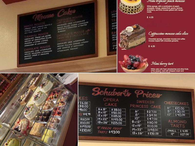 Schubert's Bakery Menu