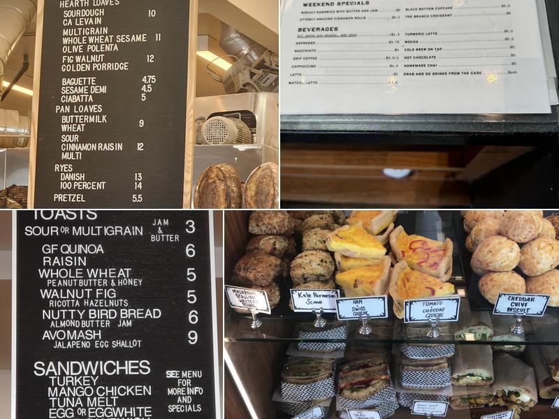 Jane The Bakery Menu