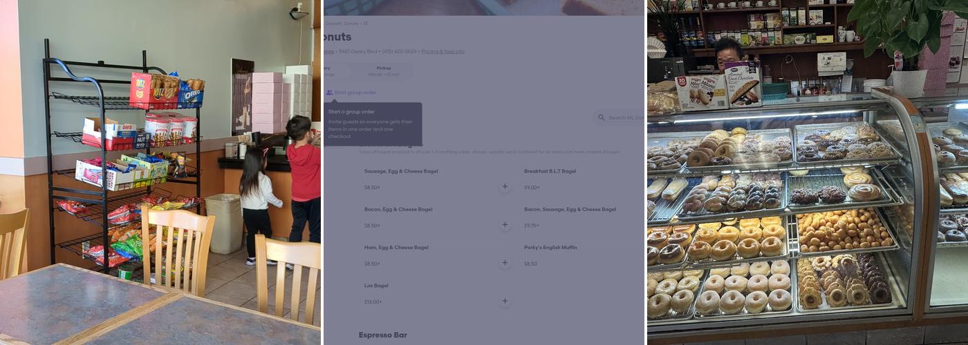 ML Donuts Menu