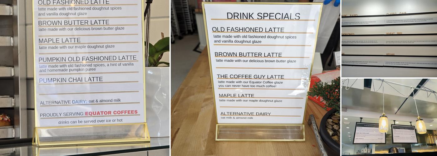 Johnny Doughnuts Menu