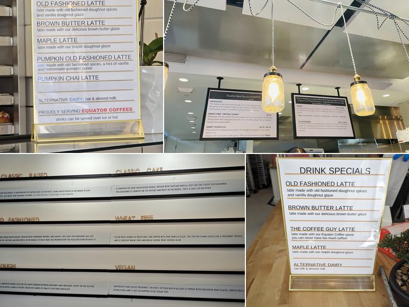 Johnny Doughnuts Menu