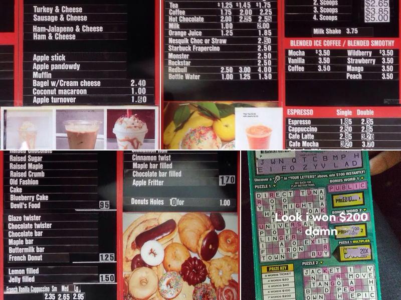 Lee's Donuts Menu