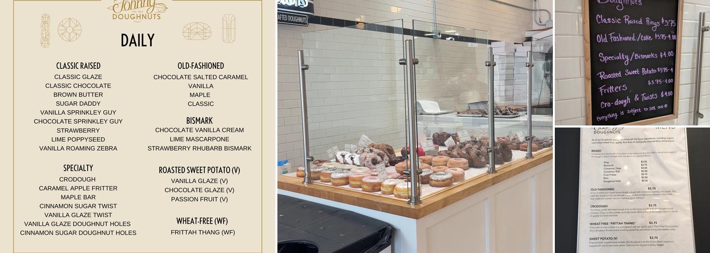 Johnny Doughnuts Menu