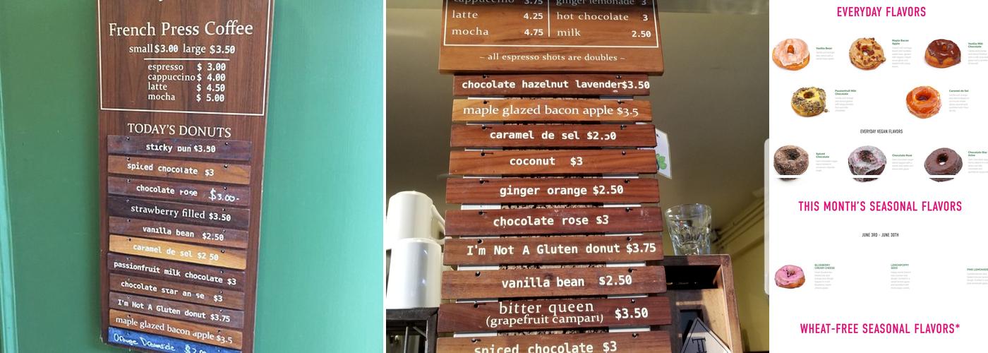 Dynamo Donut & Coffee Menu