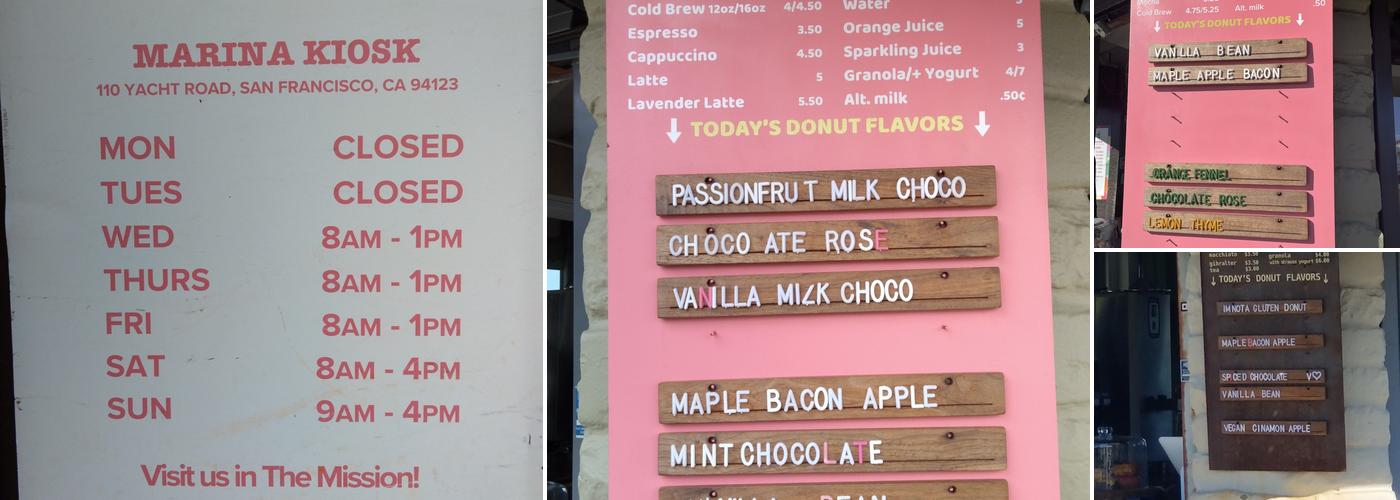 Dynamo Donut + Coffee Menu