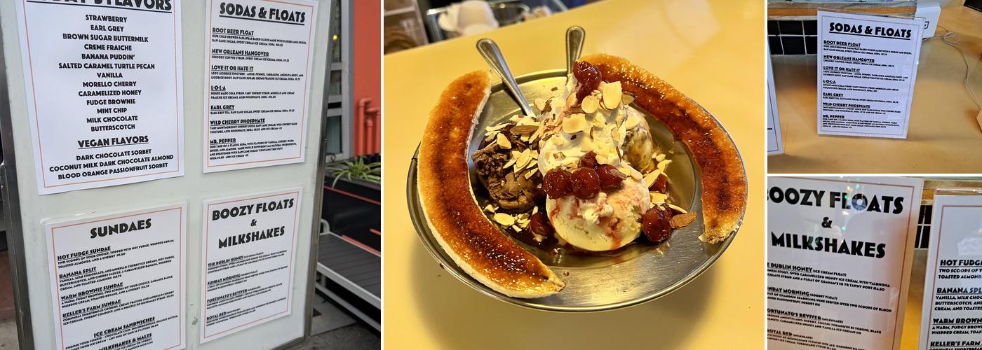 The Ice Cream Bar Menu