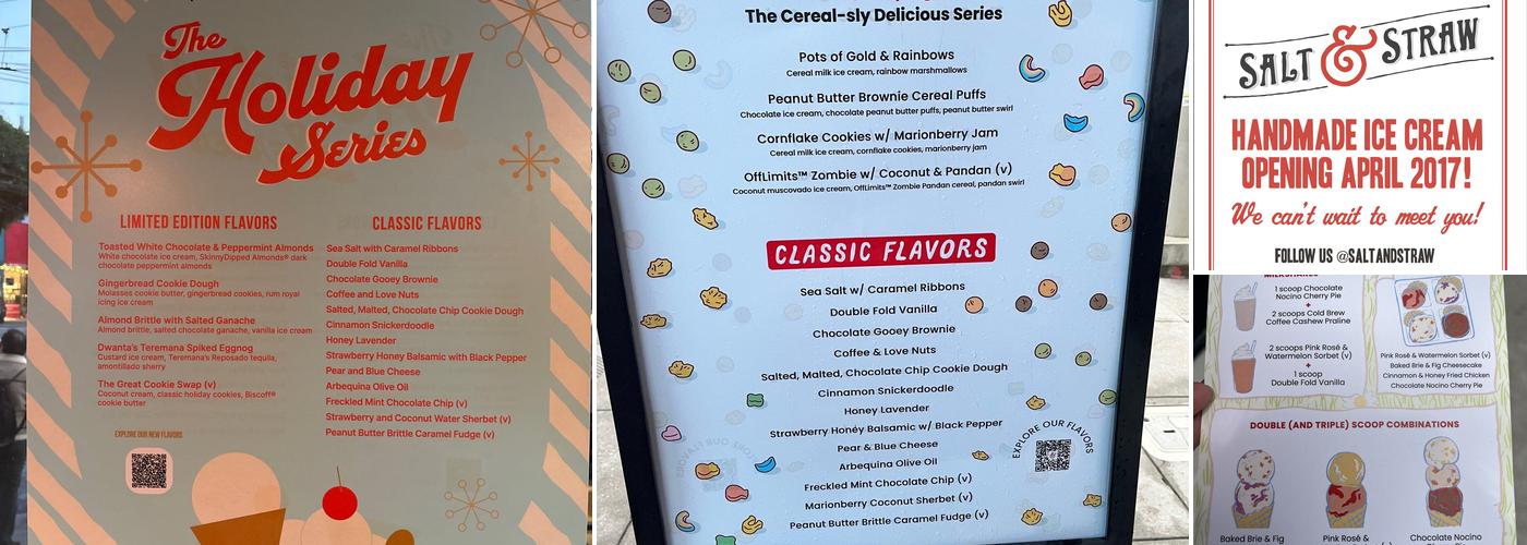 Salt & Straw Menu