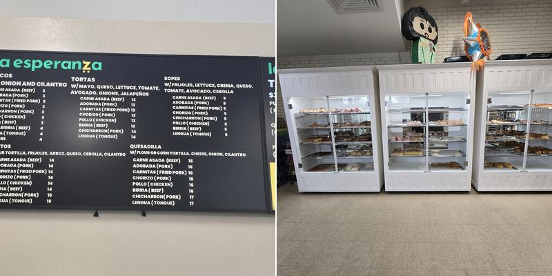 La Esperanza Bakery Menu