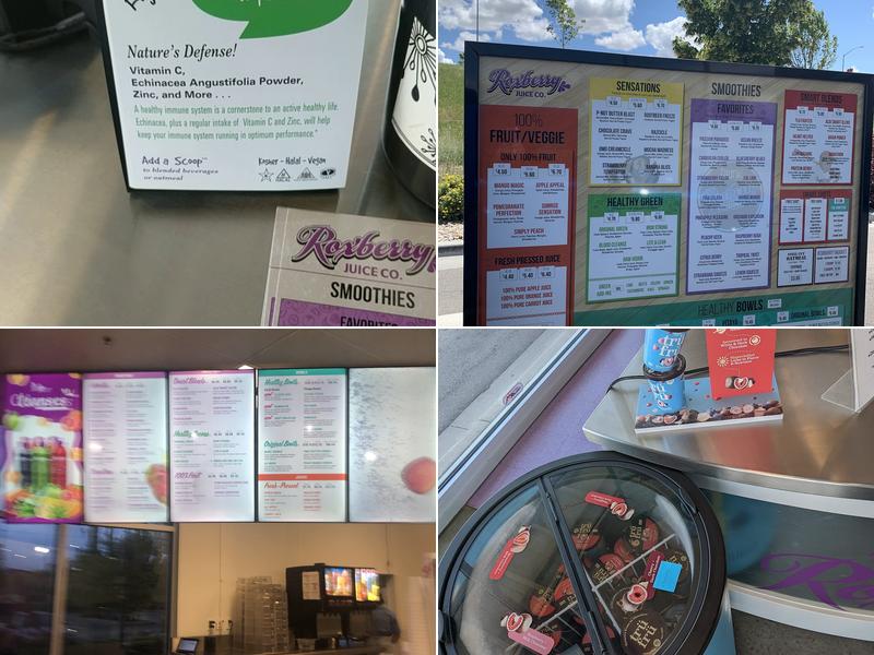 Roxberry Juice Co. Drive Thru Menu