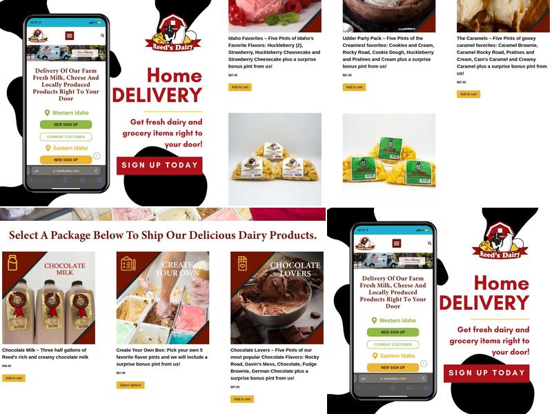 Reed's Dairy Menu