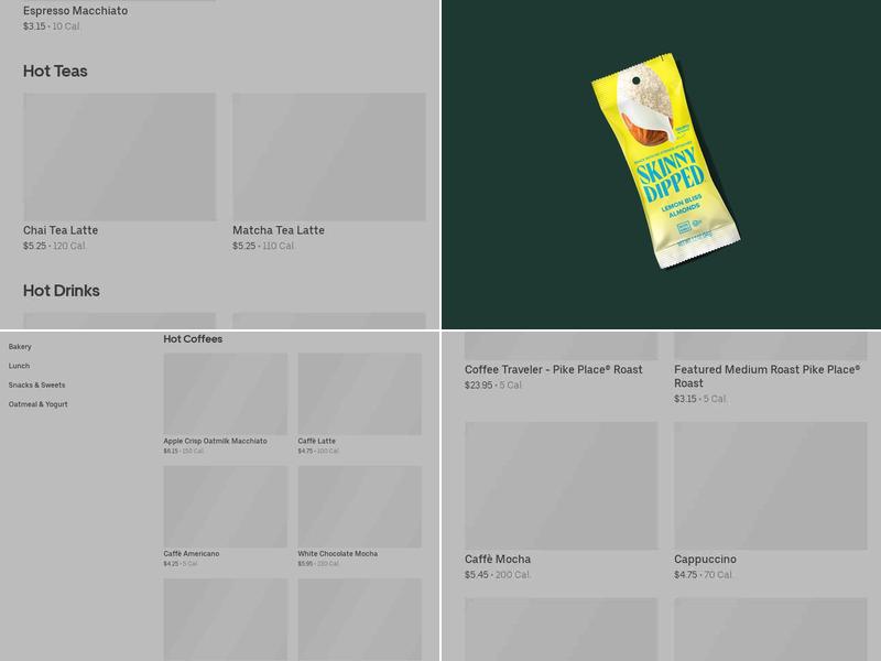 Starbucks Menu