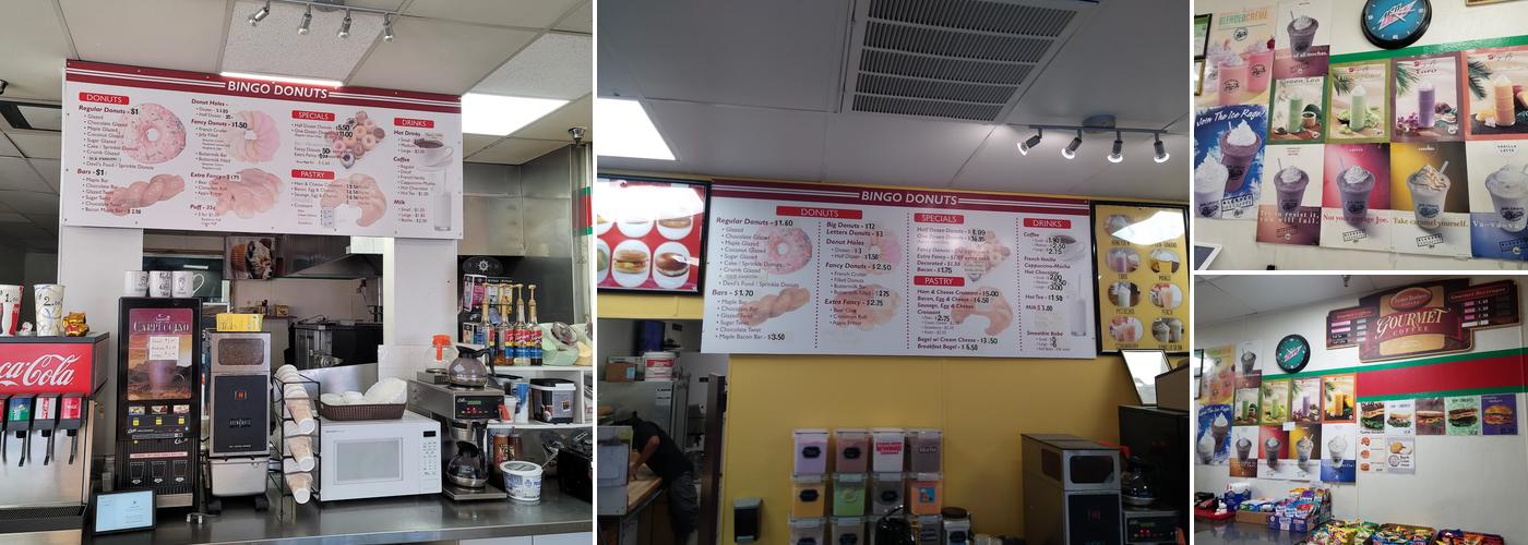 Bingo Donuts Menu