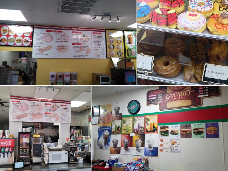 Bingo Donuts Menu