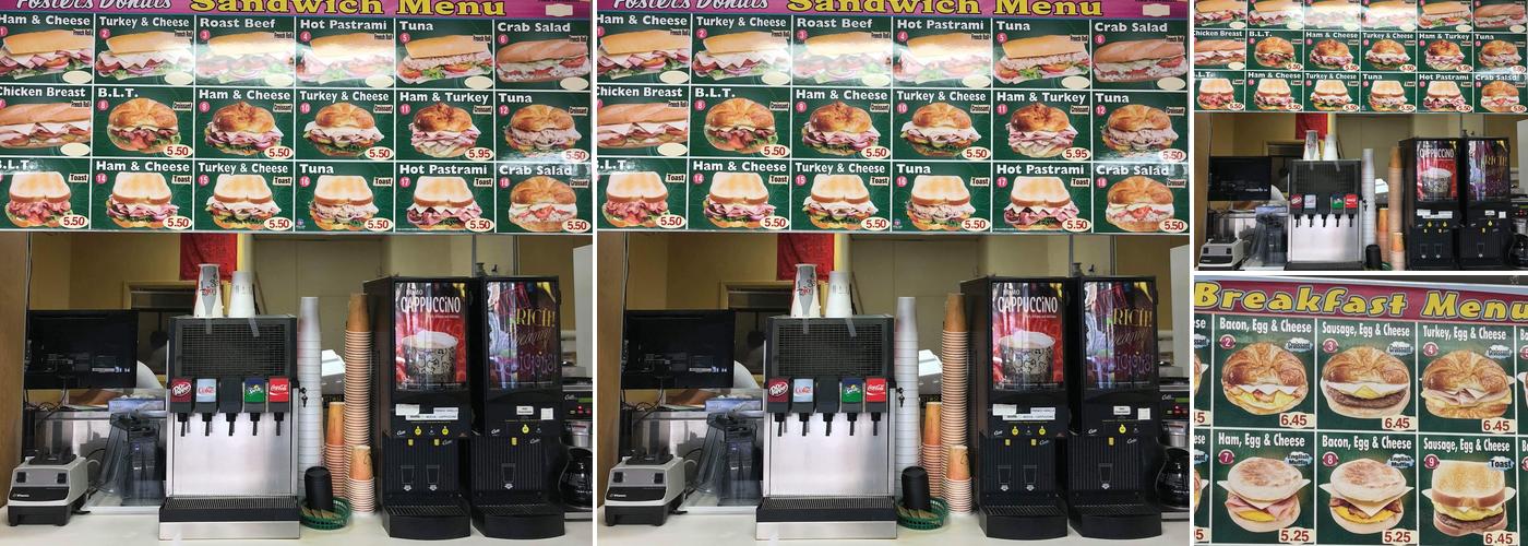 Foster's Donuts Menu