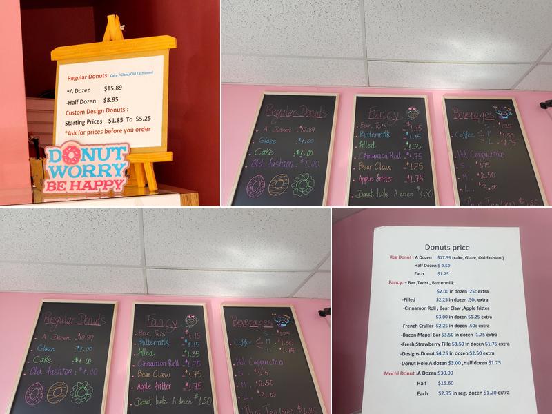 Dream Donuts Menu