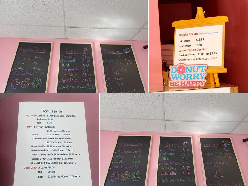 Dream Donuts Menu
