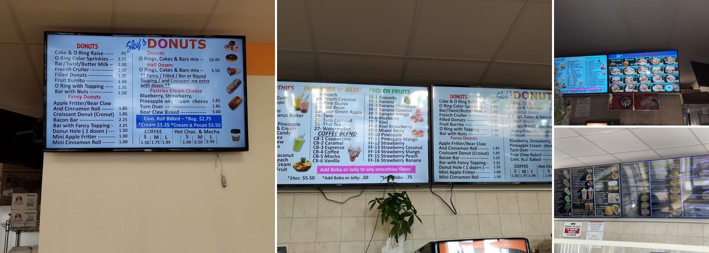 Sky's Donuts Menu
