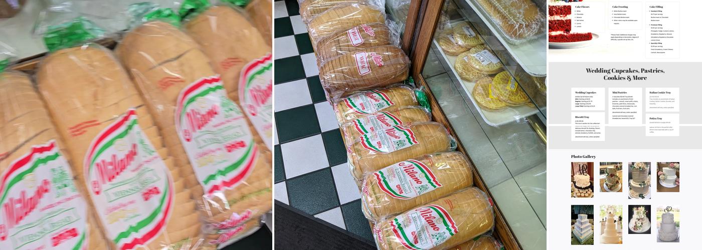 Milano Bakery Inc Menu