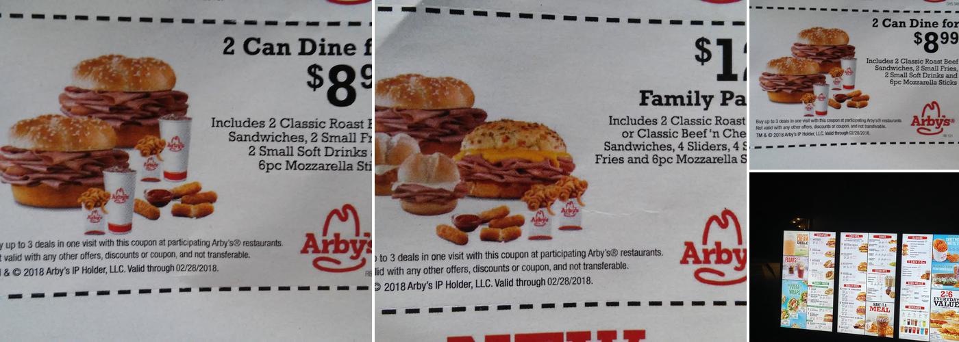 Arby's Menu