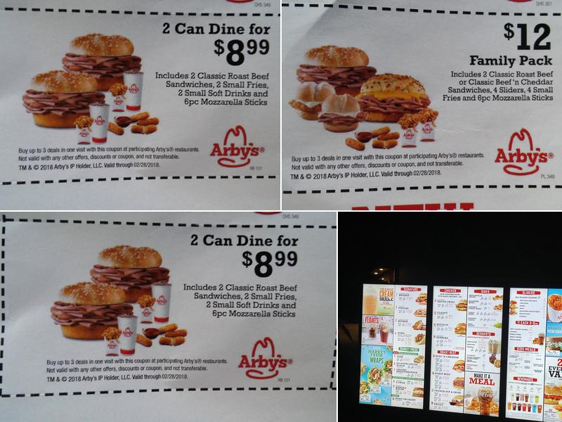 Arby's Menu