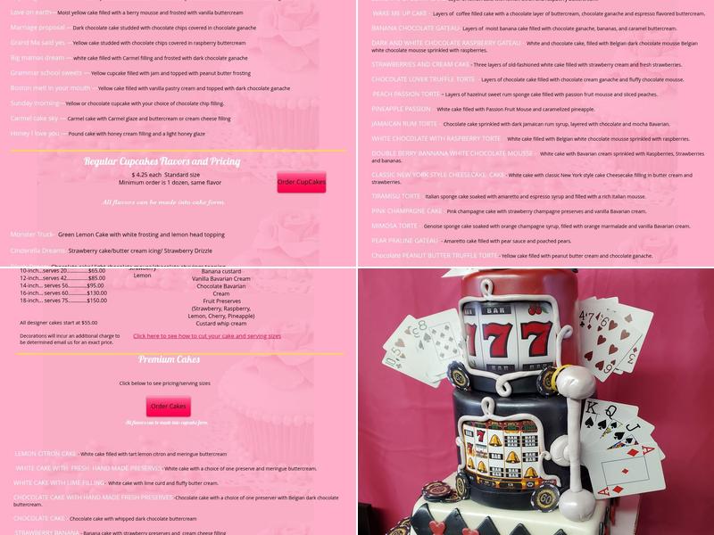 Eat Moore Cakes ( By appointment or consultation only) Menu