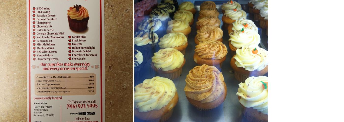 Cupcake Craving Menu