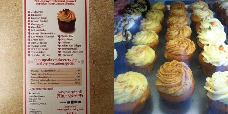 Cupcake Craving Menu