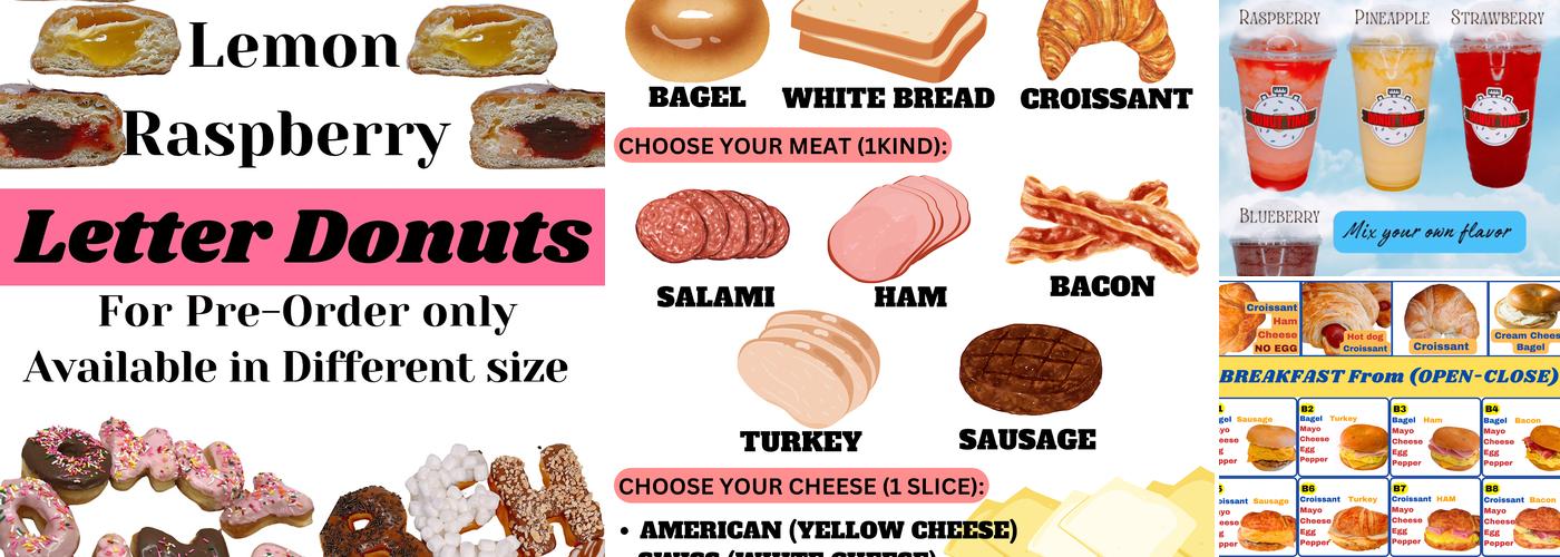DONUT TIME Menu