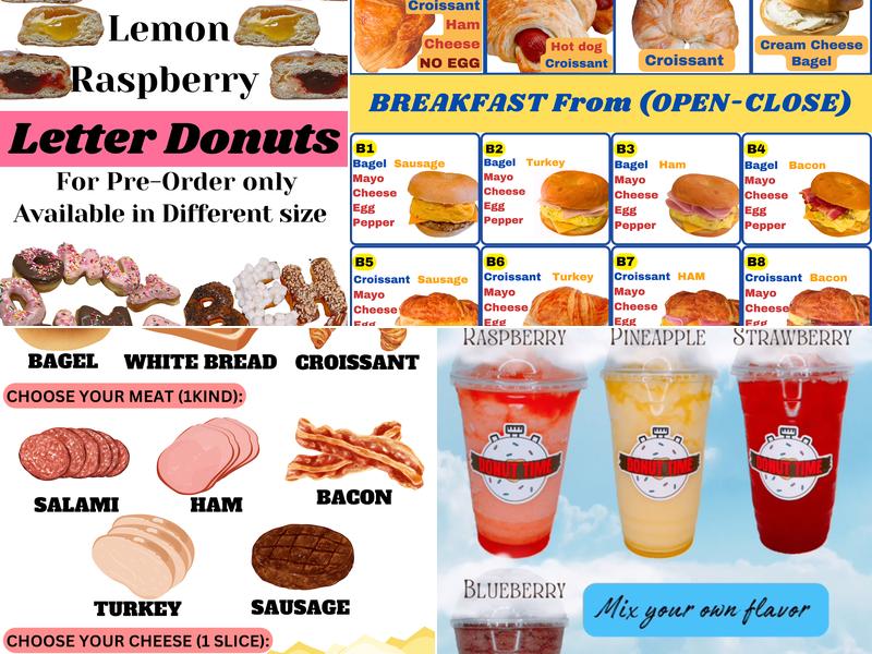 DONUT TIME Menu
