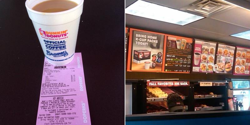 Dunkin' Menu