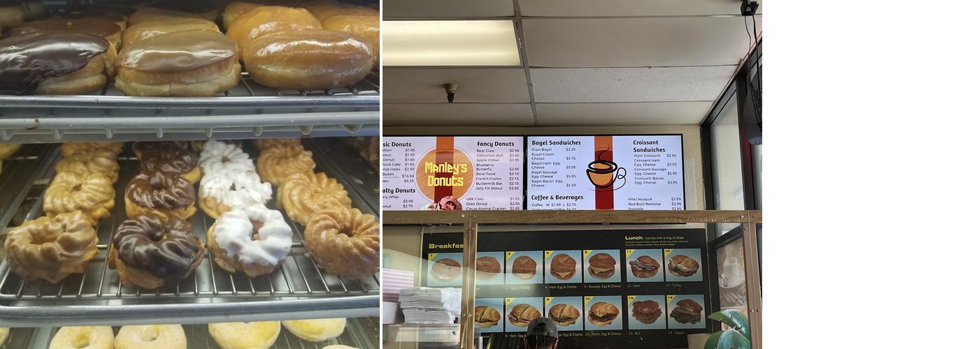 Manley's Donuts Menu