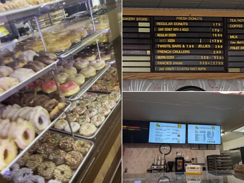 Baker Ben's Donuts Menu