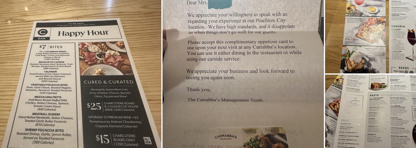 Carrabba's Italian Grill Menu