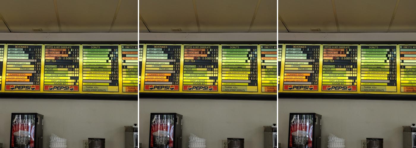 16th Street Donuts Menu