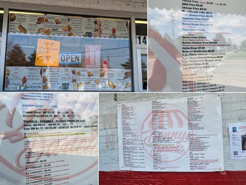 Benny's Dariette Menu