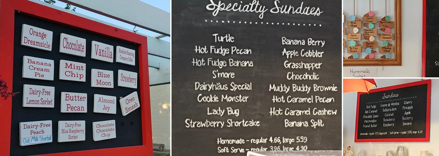 Dairyhaus Menu