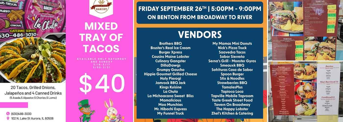 Cinco de Mayo bakery Menu